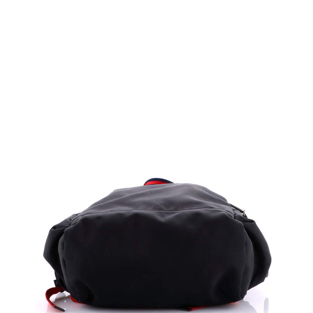 Gucci Large Animalier Web Drawstring Backpack Tec… - image 4